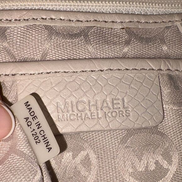 Michael Kors Bag Purse Handbag Leather Snakeskin Embossed Crossbody Shoulder Bag - Picture 13 of 14